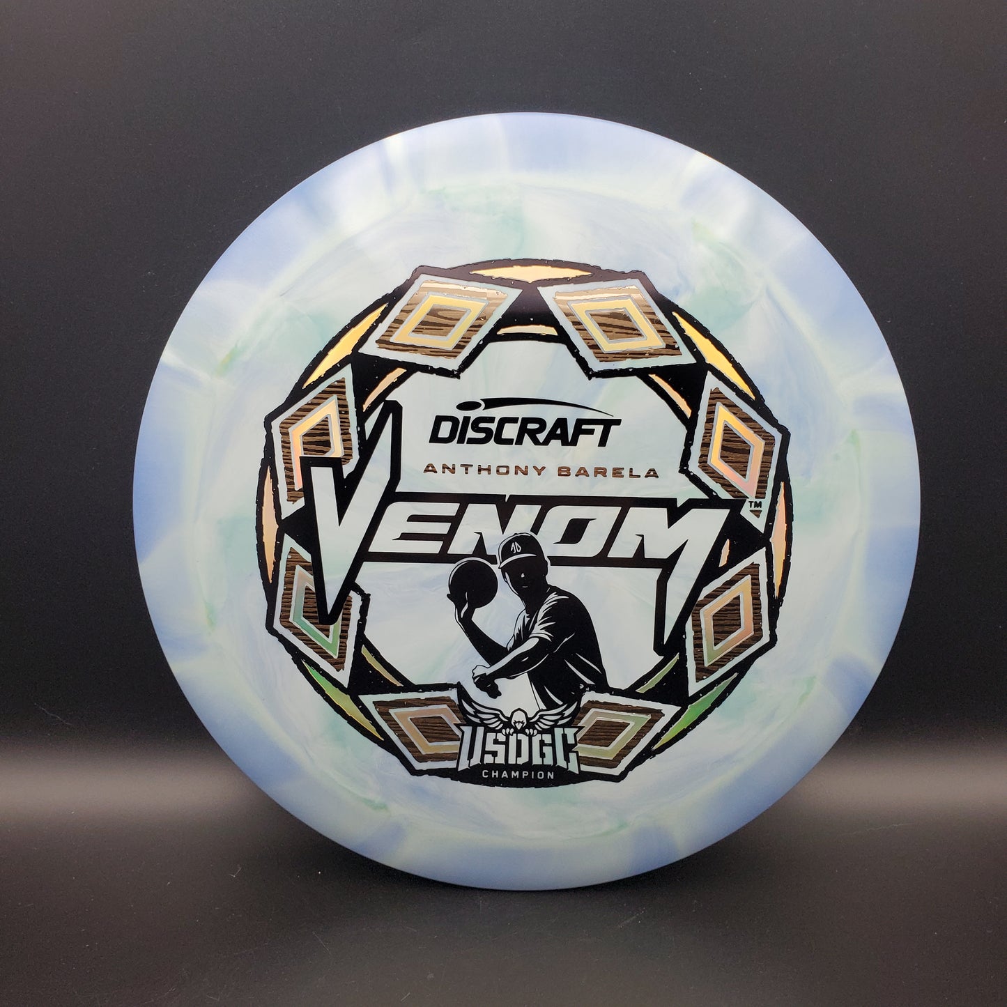 Discraft - Venom - Z Swirl - Anthony Barela 2025 USDGC Champion Pop Top