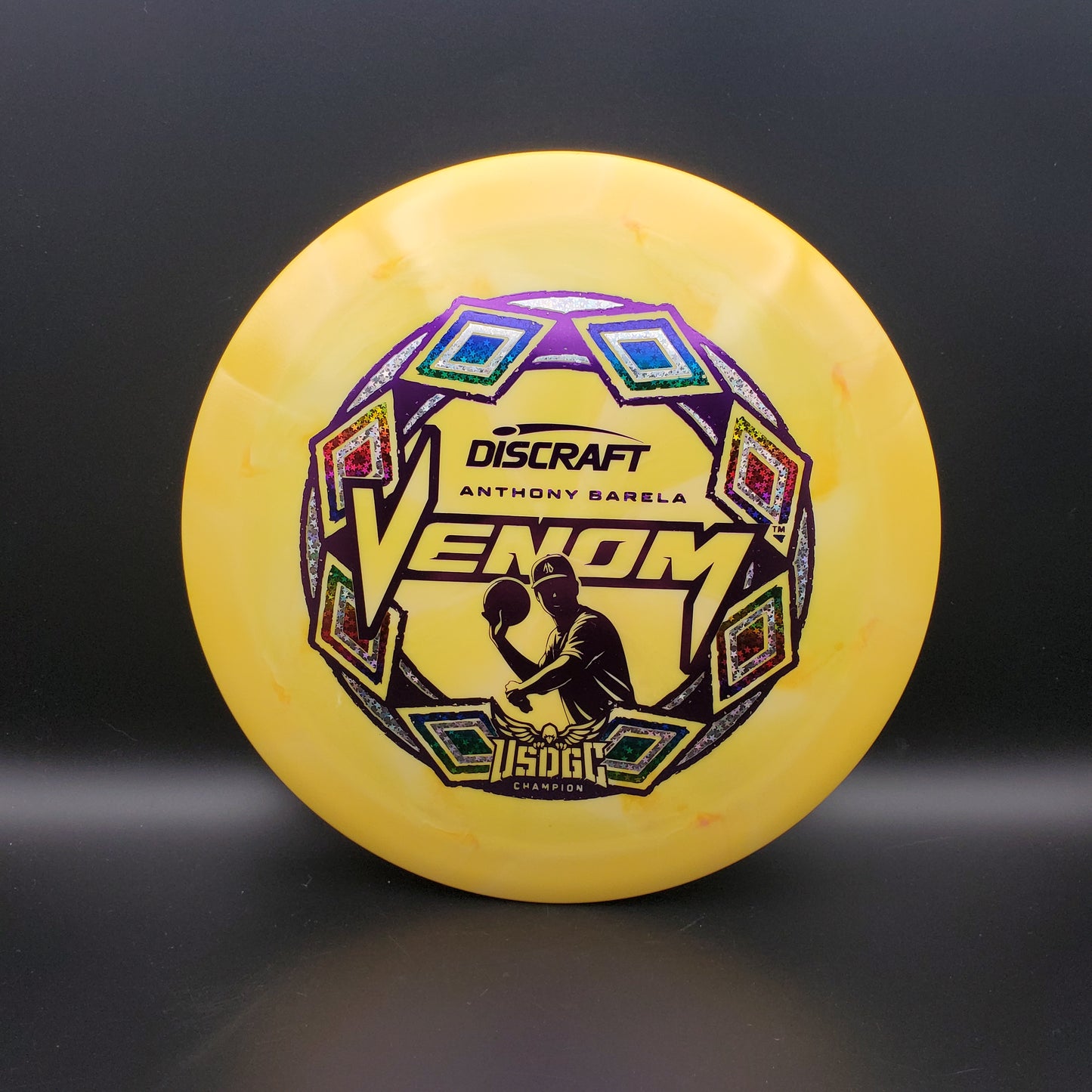 Discraft - Venom - Z Swirl - Anthony Barela 2025 USDGC Champion Pop Top