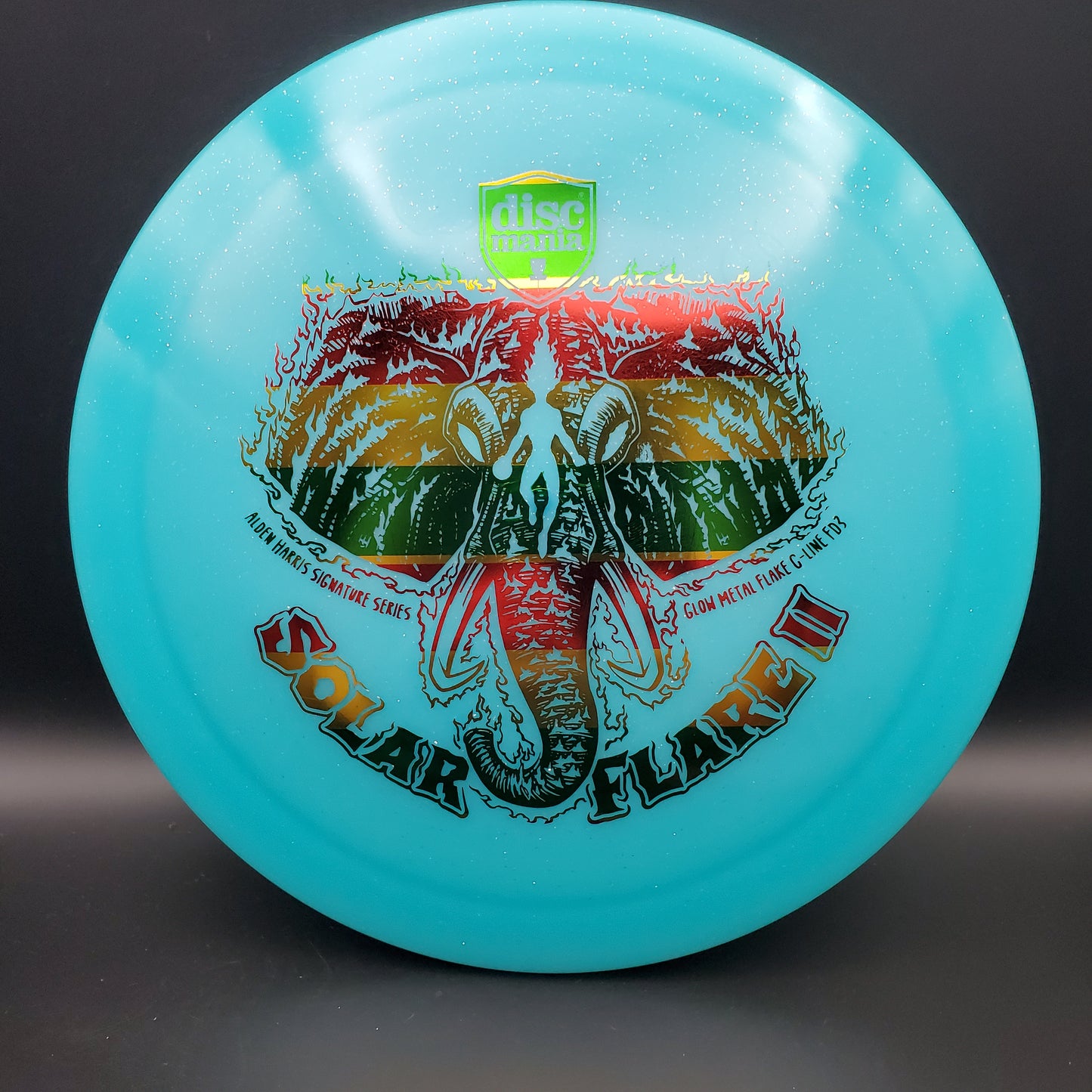 Discmania - FD3 - Glow Metal Flake C-Line - Alden Harris "Solar Flare 2" Signature Series